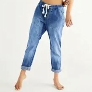 One Teaspoon Womens Shabbies Medium Drawstring Dk Blue